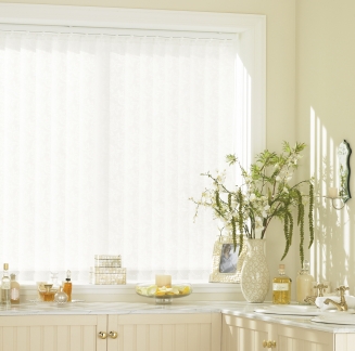 Lace Rose White Window blind