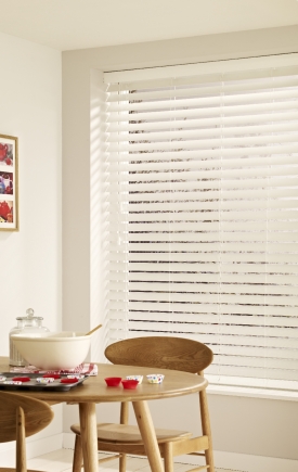 Expressions - Snow Faux Wood Window blind