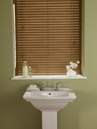 Faux Wood - Medium Oak 50mm Window blind