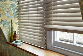 Fauxwood Greige3 Window blind